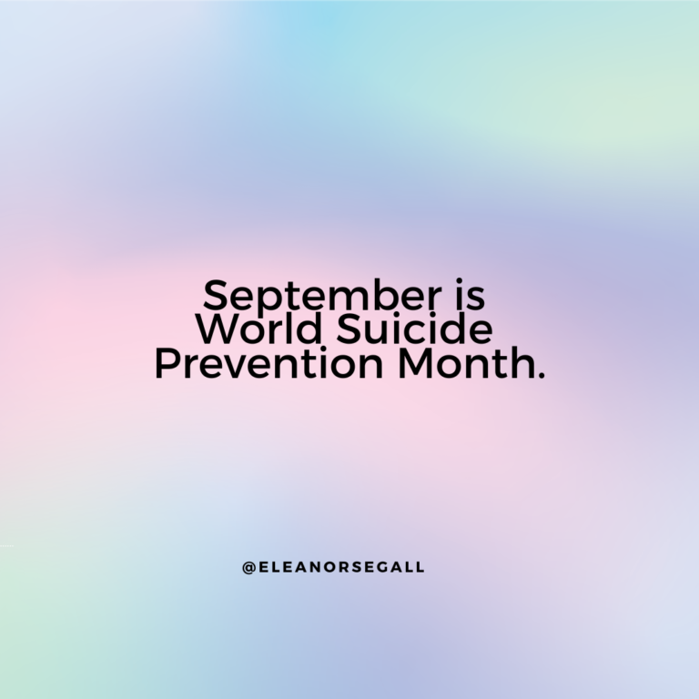 It’s World Suicide Prevention Month- You Deserve To Stay.