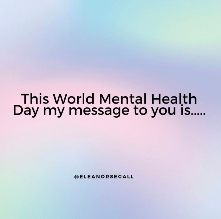 My Message From World Mental Health Day 2026.